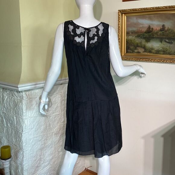 Bruuns Bazaar Copenhagen LBD Silk & Cotton Blend Black Dress - Picture 5 of 12